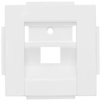 RJ45 inzetplaat voor RJ45 computernetwerk inbouw wit K55