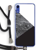 Combinatie marmer: Honor Play 8A Transparant Hoesje met koord