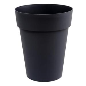 EDA Toscane Bloempot - kunststof - antraciet - D44 x H53 cm - binnen- en buitenshuis