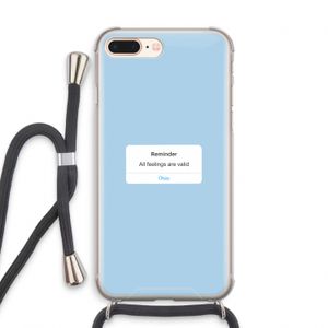 Reminder: iPhone 7 PLUS Transparant Hoesje met koord