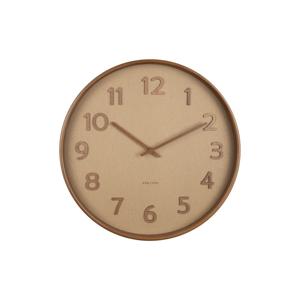 Karlsson WandklokPure Wood Grain zandbruin - Ø 40cm - KA5872SB