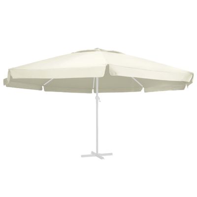 VidaXL Vervangingsdoek voor parasol 600 cm zandkleurig