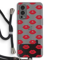 Lips: OnePlus Nord 2 5G Transparant Hoesje met koord