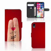 Apple iPhone Xr Wallet Case met Pasjes Liefde - Origineel Romantisch Cadeau