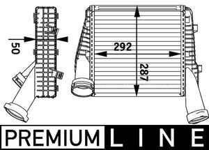 Intercooler, inlaatluchtkoeler CI141000P