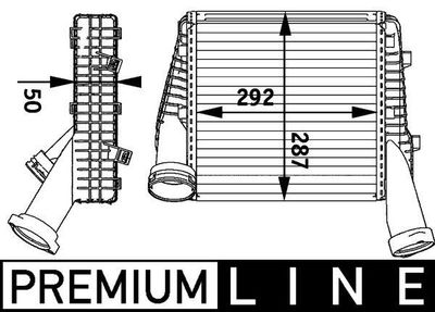Intercooler, inlaatluchtkoeler CI141000P