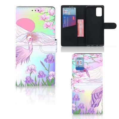 Samsung Galaxy A02s | M02s | Telefoonhoesje | Met pasjeshouder | Bird