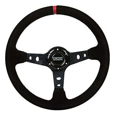Race stuurwiel OCC Motorsport Zwart Zwart/Rood Ø 35 cm