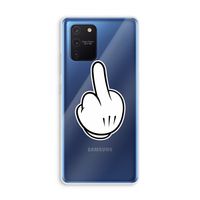 Middle finger white: Samsung Galaxy Note 10 Lite Transparant Hoesje