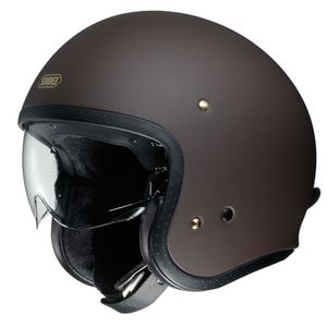 SHOEI J.O, Jethelm of scooter helm, Mat bruin