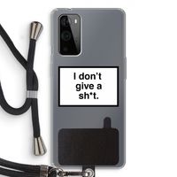 Don't give a shit: OnePlus 9 Pro Transparant Hoesje met koord
