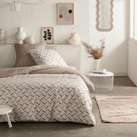 Dekbedovertrek set TODAY Beige Bed van 180/200 2 Onderdelen