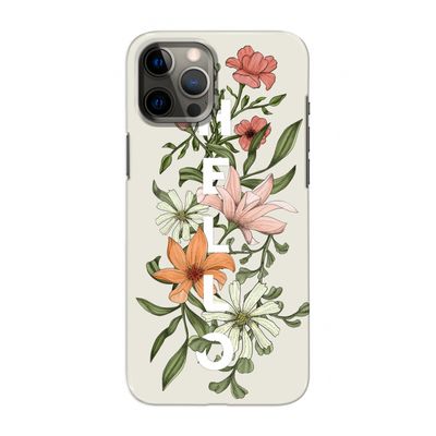 Hello bloemen: Volledig geprint iPhone 12 Pro Max Hoesje