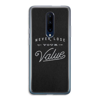 Never lose your value: OnePlus 7 Pro Transparant Hoesje