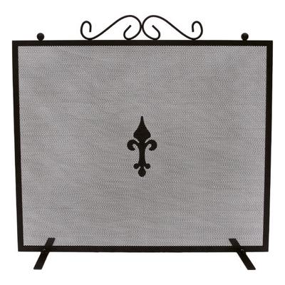 Beschermer voor de haard EDM 85756 Zwart 67,3 x 0,8 x 61 cm