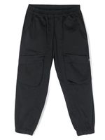 DONDUP KIDS pantalon cargo à plaque logo - Bleu - thumbnail