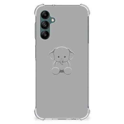 Samsung Galaxy A14 5G/4G Stevig | Bumper Hoesje | Grijs Baby Olifant Samsung Galaxy A14 5G/4G Stevig | Bumper Hoesje | Grijs Baby Olifant