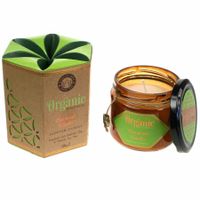 Geurkaars van Soja Was Organic Goodness Patchoeli Vanille