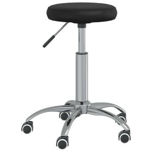 VidaXL Massagekruk kunstleer zwart