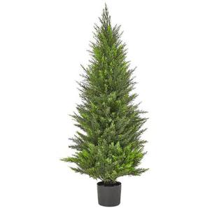 Beliani - CEDAR TREE - Kunstplant - Groen - 120 cm - Synthetisch