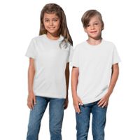 Stedman Kinder t-shirt - wit - 100% katoen