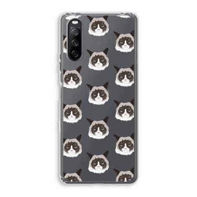 It's a Purrr Case: Sony Xperia 10 III Transparant Hoesje