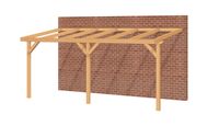 Aanbouwveranda OBLIQUE Schuin dak - 600x300 cm- Schuin dak- - YARD Outdoor
