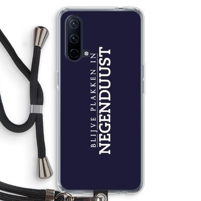 Blijve plakken in Negenduust: OnePlus Nord CE 5G Transparant Hoesje met koord