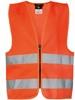 Korntex KX201 Kids´ Hi-Vis Safety Vest With Front Zipper Aalborg - Signal Orange - S (7-12 years)