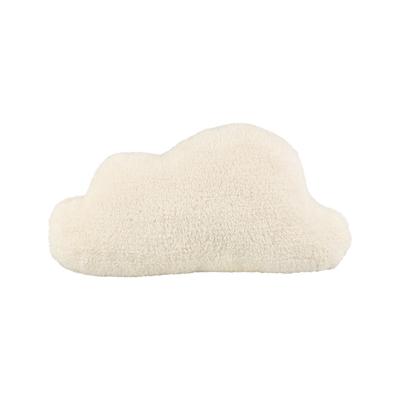 Sierkussen wolk - decoratiekussen - wit - 50 x 30 cm - polyester - kinderkamer