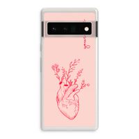 Blooming Heart: Google Pixel 6 Pro Transparant Hoesje