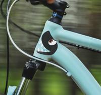 Fiets stickers Haai gezicht
