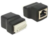 DeLOCK Adapter RJ45 female > Terminal Block with push button 8 pin adapter