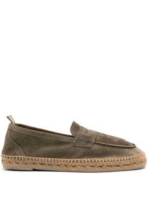 Castañer espadrilles en raphia tressé - Vert