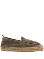 Castañer espadrilles en raphia tressé - Vert