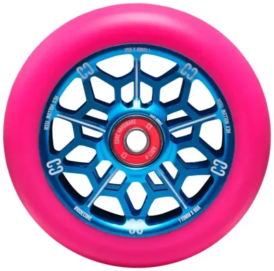 Hex Hollow Pink/Blue 110mm - Step Wiel