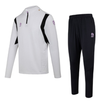 Robey - Playmaker Half-Zip Trainingspak - Wit/ Zwart - thumbnail