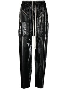 Rick Owens DRKSHDW pantalon sarouel à fini brillant - Noir