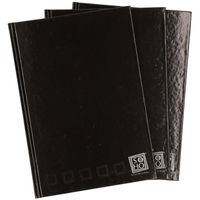3x Luxe zwarte schriften gelinieerd A4 formaat - thumbnail