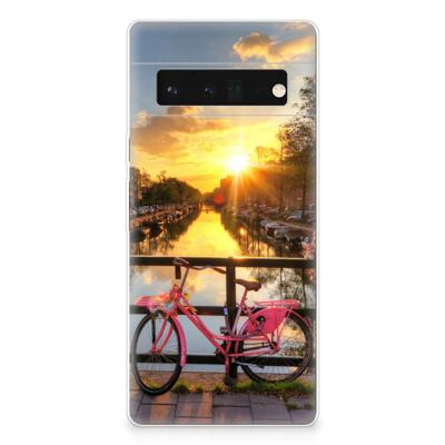 Google Pixel 6 Pro | Silliconen Back Cover | Amsterdamse Grachten