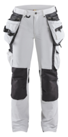 Blåkläder Dames schildersbroek 4-weg stretch 71791645 | Wit/Donkergrijs | Maat 38 - 7330509802052