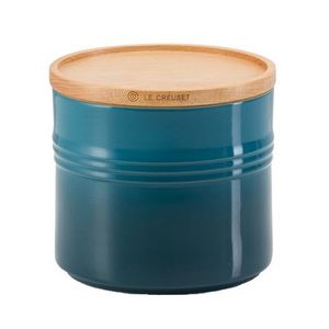 LE CREUSET - Aardewerk - Voorraadpot met houden deksel Deep Teal 10cm 0,54l