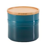 LE CREUSET - Aardewerk - Voorraadpot met houden deksel Deep Teal 10cm 0,54l