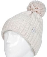 Ladies pom pom hat arden creme one size