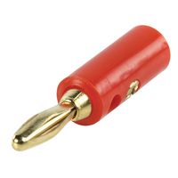 Valueline BC-004 kabel-connector Banana (M) Rood - thumbnail