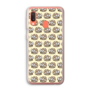 Slapende poes: Samsung Galaxy A20e Transparant Hoesje