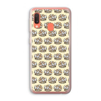 Slapende poes: Samsung Galaxy A20e Transparant Hoesje