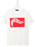 Versace Kids t-shirt en jersey à logo imprimé - Blanc
