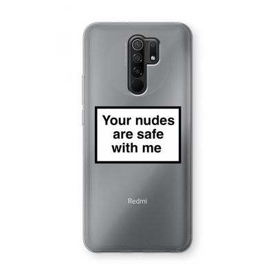 Safe with me: Xiaomi Redmi 9 Transparant Hoesje