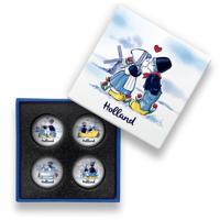 Glasmagneten Holland Kussend paar 4st